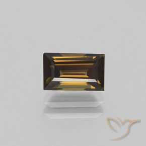 1.40カラットの天然シナモンブラウンコーネルピン、バゲット、VVS-VS
