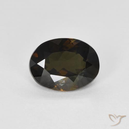 1.70ct 天然 チョコレートブラウン 穀物ルピン, 楕円形, VS-SI