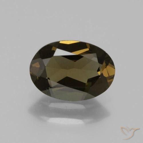 1.21ct 天然 濃いゴールデンブラウン 穀物ルピン, 楕円形, VVS