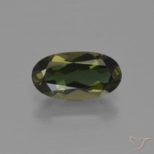 1.42ct 天然 緑ががかったブラウン 穀物ルピン, 楕円形, VVS-VS
