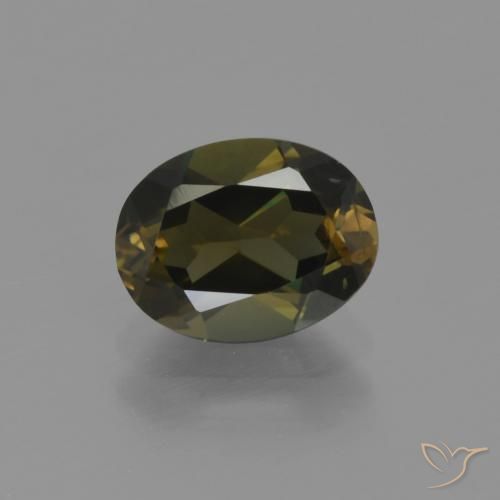 1.58ct 天然 ダークブラウン コーネルピン, 楕円形, VVS-VS