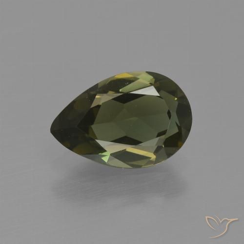 1.41ct 天然 ダークブラウン コーネルピン, 洋梨の形, VVS