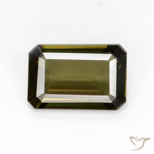 0.88ct 天然 ミディアムブラウン コーネルピン, エメラルドカット, VVS-VS