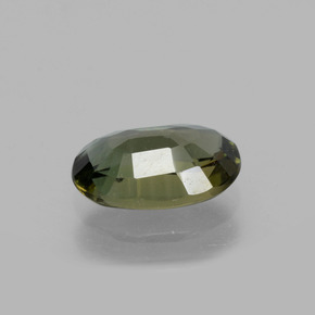 1.99カラットの天然ダークグリーンコルネルピン（9.9×6.5 mm・オーバルカット）
