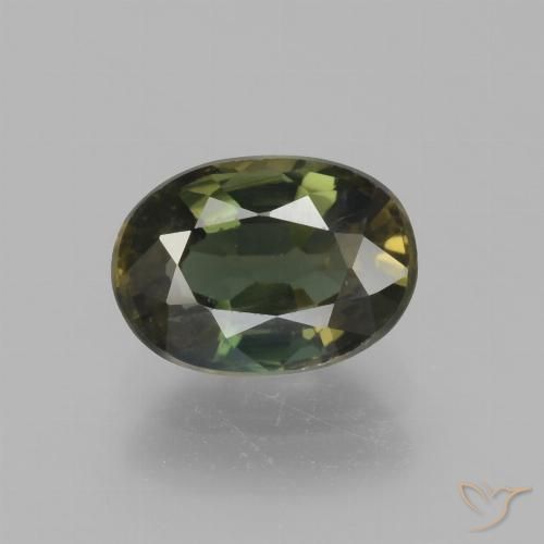 1.92ct 天然 ディープグリーン 穀物ルピン, 楕円形, VS