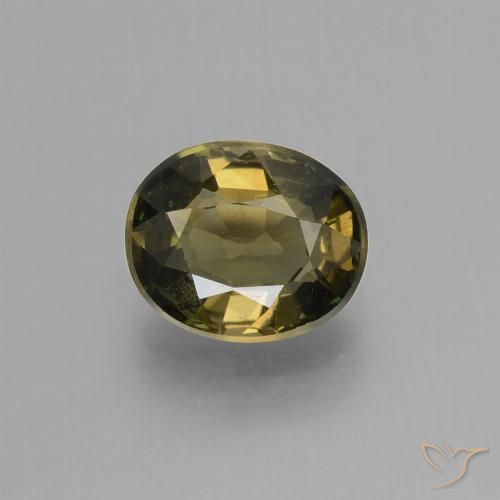 1.44ct 天然 ミディアムブラウン 穀物ルピン, 楕円形, VS