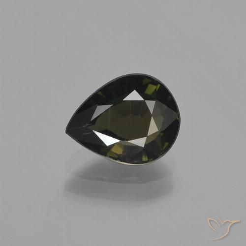 1.63ct 天然 ダークブラウン 穀物ルピン, 洋梨の形, VS
