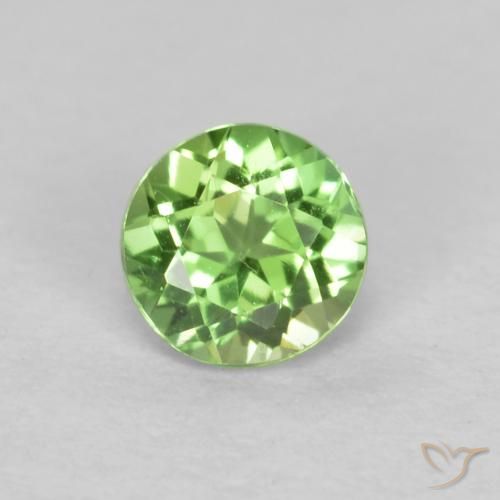 0.16ct 天然 ライブリーグリーン 穀物ルピン, ラウンド, VVS-VS