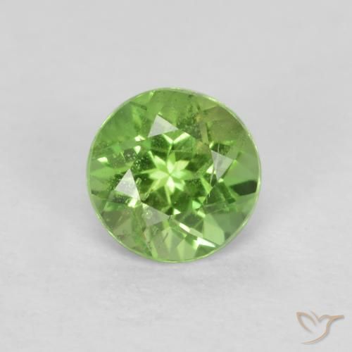 0.23ct 天然 ライムグリーン 穀物ルピン, ラウンド, VS-SI