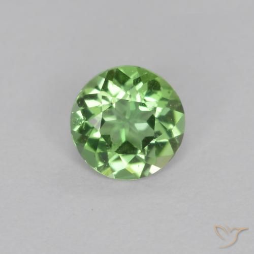 0.13ct 天然 ライトグリーン 穀物ルピン, ラウンド, VS