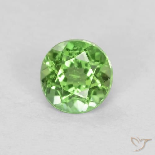 0.17ct 天然 ライトグリーン 穀物ルピン, ラウンド, VS