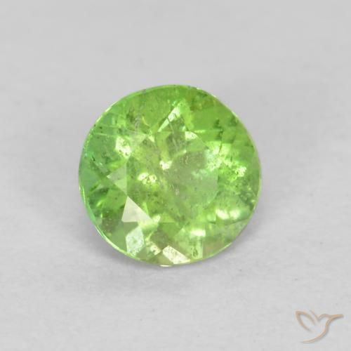 0.21ct 天然 ライブリーグリーン 穀物ルピン, ラウンド, SI