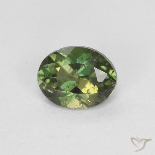 0.31ct 天然 アーシーグリーン コーネルピン, 楕円形, VS-SI