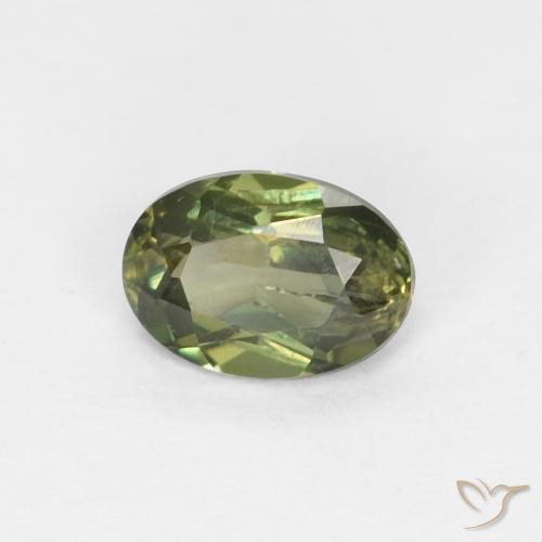 0.30ct 天然 ディープグリーン コーネルピン, 楕円形, VS-SI