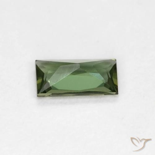 0.28カラットの天然フォレストグリーン穀物ルピン、バゲット、VVS