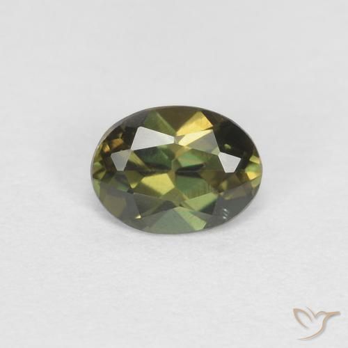 0.29ct 天然 ディープグリーン コーネルピン, 楕円形, VVS