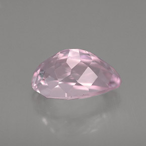 3.54カラットの天然ピンククンツァイト（11.5×7.6 mm・洋梨の形）
