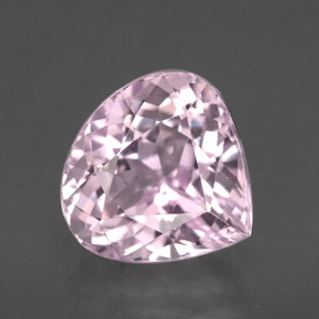4.51カラットの天然ピンククンツァイト（10.2×9.9 mm・洋梨の形）