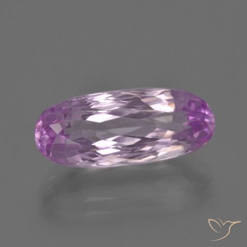 7.04ct 天然 非常に薄い紫 クンツァイト, 楕円形, VVS