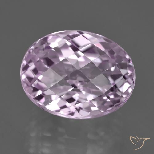 12.85ct 天然 非常に薄い紫 クンツァイト, 楕円形, VS