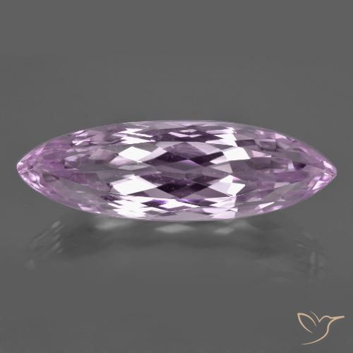 24.38ct 天然 非常に薄いピンクがかったバイオレット クンツァイト, マーキーズ, VVS-VS