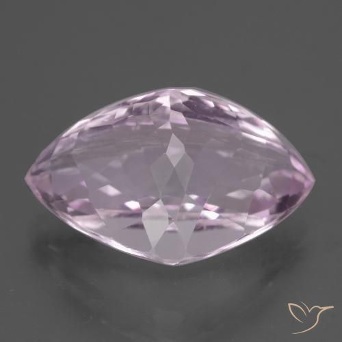 14.85カラットの天然Medium Light-Pinkクンツァイト（19.4×12.4 mm・トリリアント）