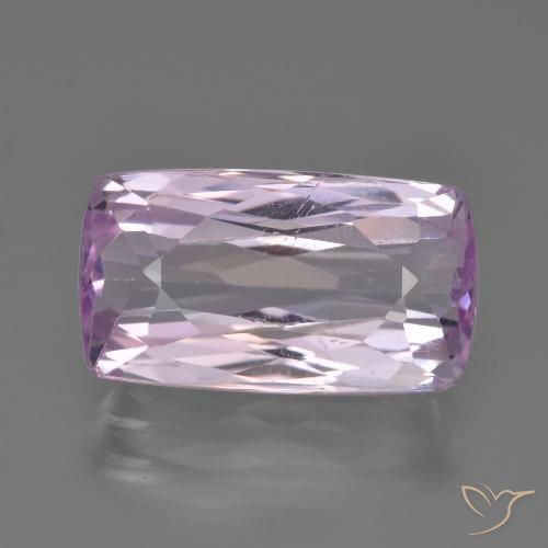 6.61ct 天然 ライトバイオレット クンツァイト, クッション, VS