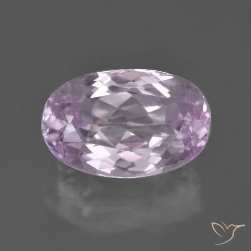 7.01ct 天然 非常に薄いピンクがかった紫 クンツァイト, 楕円形, VVS-VS