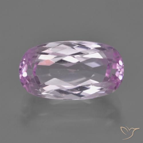 7.80ct 天然 非常に薄いライラックパープル クンツァイト, 楕円形, VVS-VS