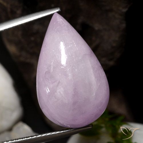 18.29ct 天然 ミディアム薄いピンク クンツァイト, 洋梨の形, 半透明