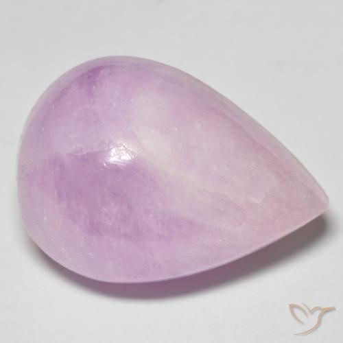 35.03ct 天然 パープルピンク クンツァイト, 洋梨の形, 半透明