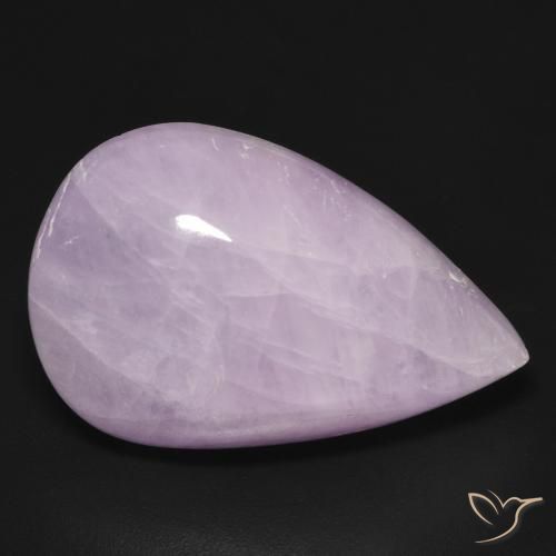 23.79ct 天然 ライトバイオレット クンツァイト, 洋梨の形, 半透明