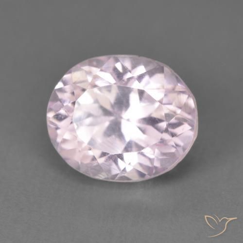 2.80ct 天然 非常に薄いラベンダーピンク クンツァイト, 楕円形, VS