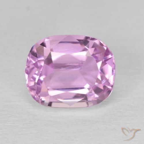 3.74ct 天然 ピンクがかった紫 クンツァイト, クッション, VVS