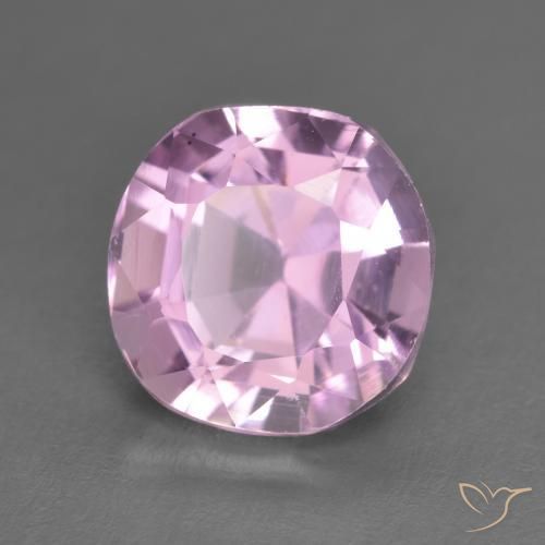 4.37カラットの天然Medium Light-Purpleクンツァイト、クッション、VVS-VS