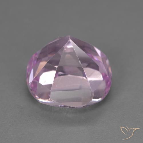 4.37カラットの天然Medium Light-Purpleクンツァイト、クッション、VVS-VS