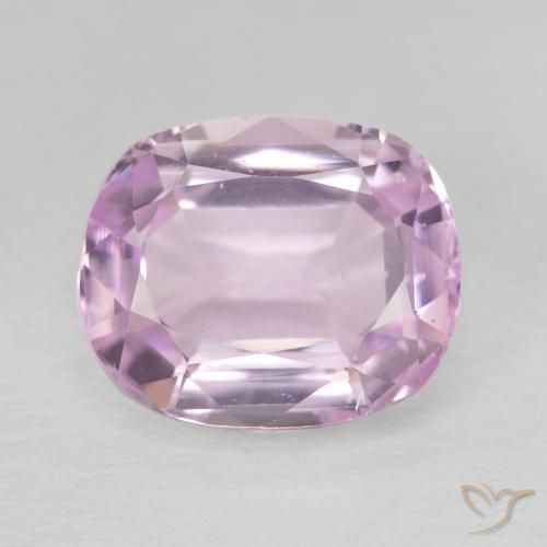 6.96ct 天然 薄いライラック クンツァイト, クッション, VVS-VS