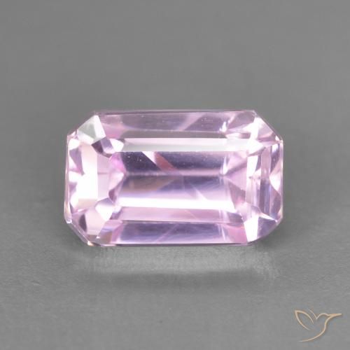 1.71ct 天然 ライトパープル クンツァイト, エメラルドカット, VVS