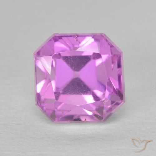 3.51ct 天然 ピンクがかった紫 クンツァイト, エメラルドカット, VS