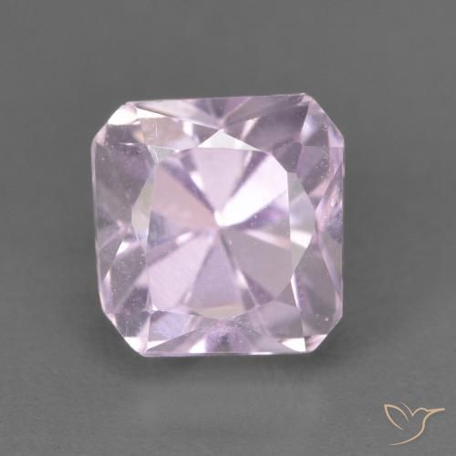 2.21ct 天然 ライトピンク クンツァイト, エメラルドカット, VVS-VS
