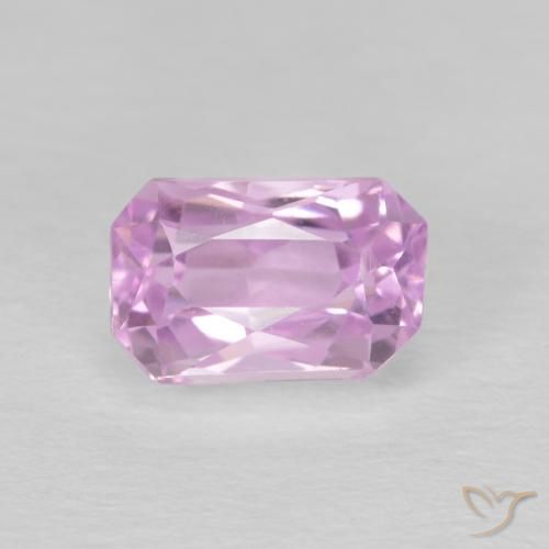 2.38ct 天然 パープルピンク クンツァイト, エメラルドカット, VVS-VS