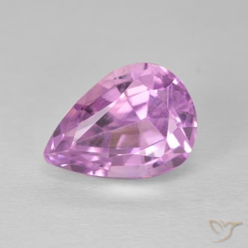 5.93ct 天然 ロイヤルパープルピンク クンツァイト, 洋梨の形, VS