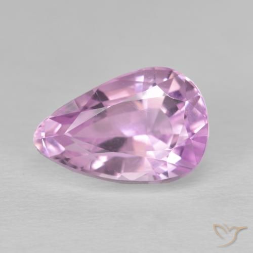 5.24ct 天然 ロイヤルパープルピンク クンツァイト, 洋梨の形, VVS-VS