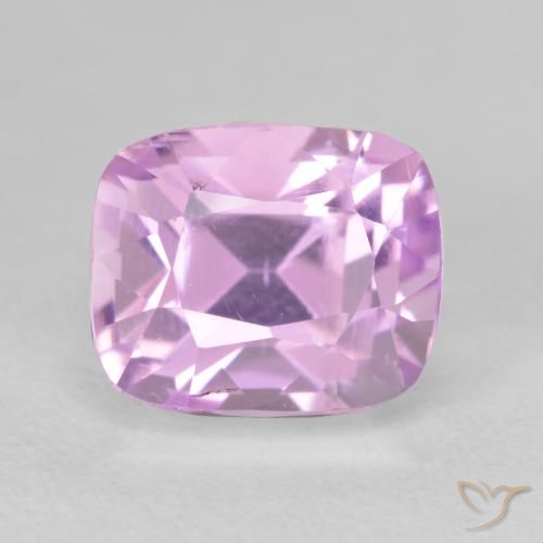 5.33ct 天然 薄いライラック クンツァイト, クッション, VVS-VS