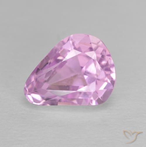 4.83ct 天然 ロイヤルパープルピンク クンツァイト, 洋梨の形, VVS