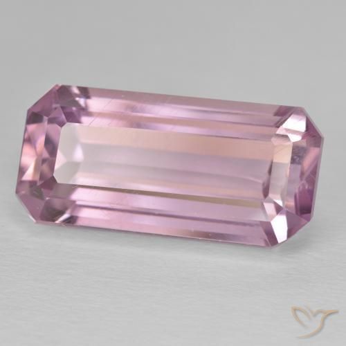 23.10カラットの天然Medium Dark-Pinkクンツァイト、八角形 / エメラルドカット、VS