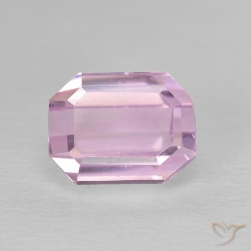 4.02ct 天然 チェリーピンクトーン クンツァイト, エメラルドカット, VVS-VS