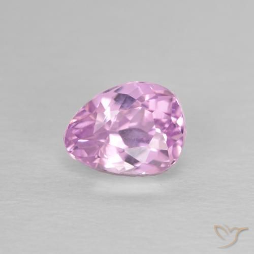 1.44ct 天然 ピンクがかった紫 クンツァイト, 洋梨の形, VS