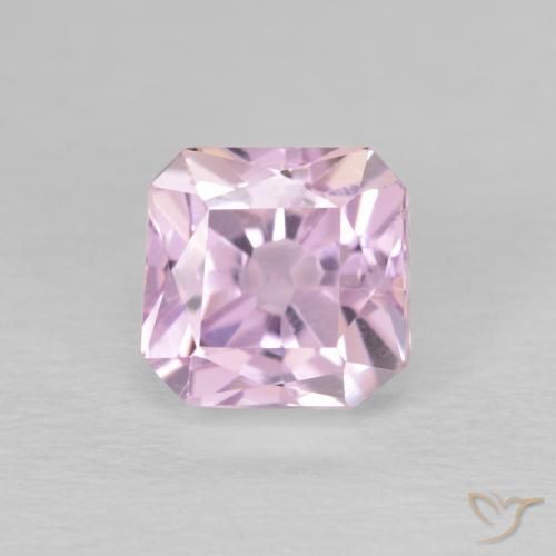 2.52ct 天然 ミディアムパープル クンツァイト, エメラルドカット, VS