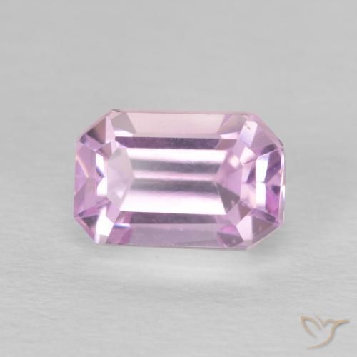 2.04ct 天然 ライラック クンツァイト, エメラルドカット, VS